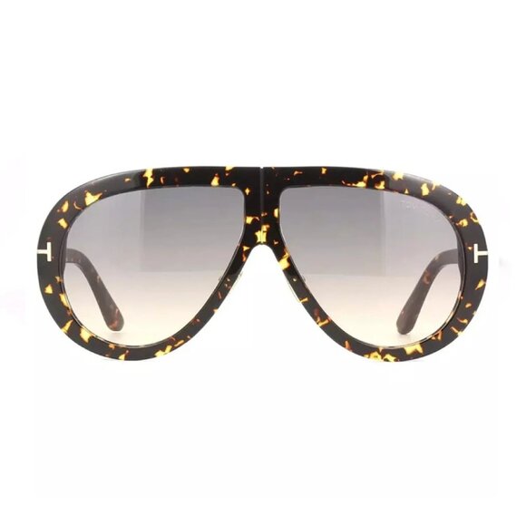 NEW TOM FORD MEN HAVANA AVIATOR SUNGLASSES - Picture 2 of 3